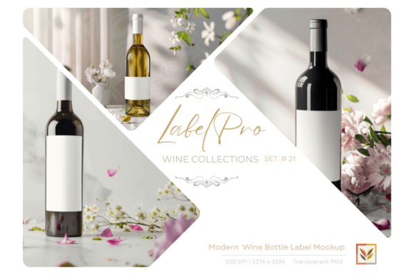 Download LabelPro S21 | Modern Wine Bottle Set - Modern Collection