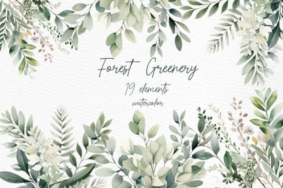 Download Greenery Watercolor Clipart Foliage - Clipart Collection
