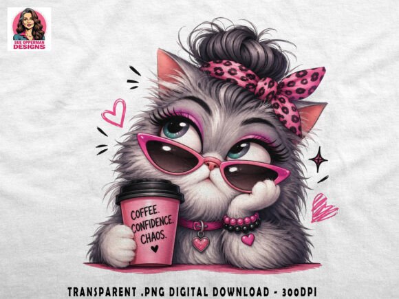 Download Coffee Confidence Chaos | Cute PNG - Cute png Collection