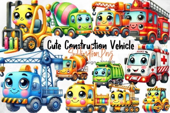 Download 40 Kids Trucks PNG, Cute Vehicle Clipart - Clipart Collection