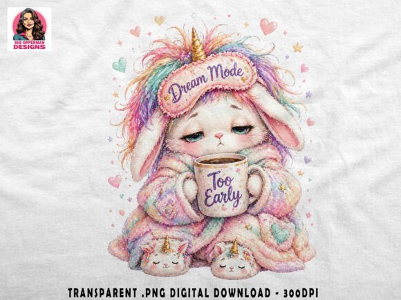 Download Sleepy Unicorn Bunny | Cute PNG - Cute png Collection