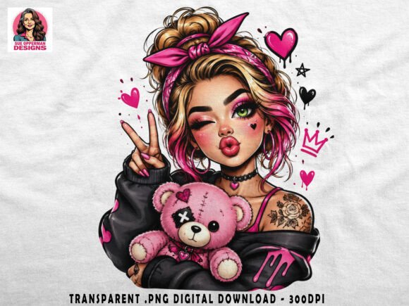 Download Pink Teddy Baddie | Cute PNG - Cute png Collection