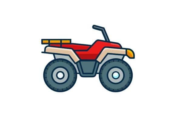 Download ATV Quad Bike Cartoon Vehicle Clipart - Clipart Collection