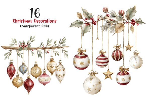 Download Christmas Decorations Clipart - Clipart Collection