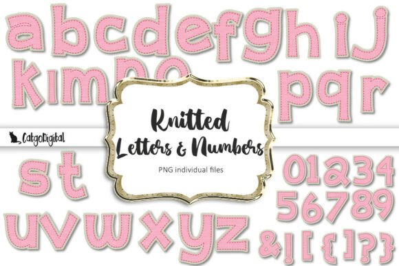 Download Knitter Letters Clipart PNG Bundle - Clipart Collection