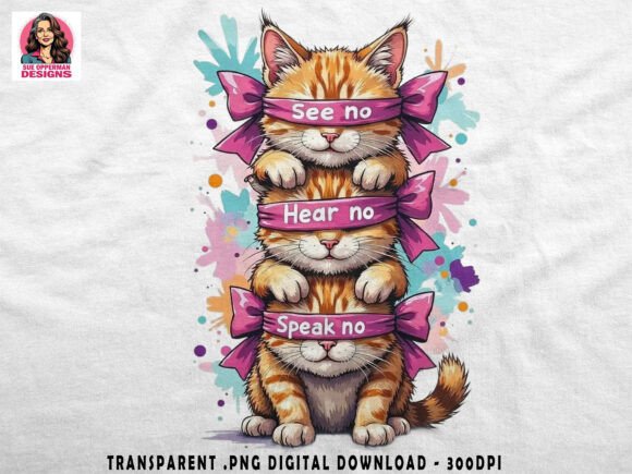 Download See Hear Speak Cats | Cute PNG - Cute png Collection