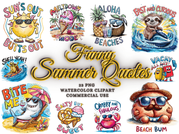 Download Funny Summer Sublimation Clipart PNG - Clipart Collection