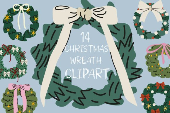 Download Christmas Wreath Clipart - Clipart Collection