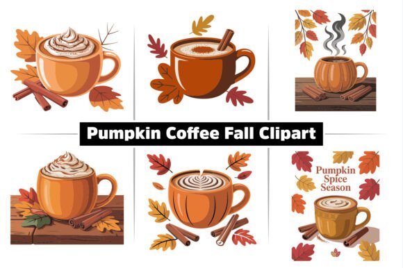 Download Autumn Pumpkin Fall Coffee Cup Clipart - Clipart Collection