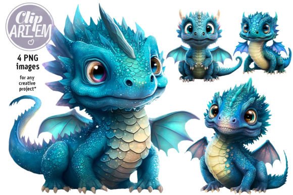 Download Young Blue Dragon Cute Png Images Art - Cute png Collection