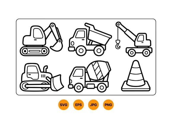 Download Construction Vehicle Clipart Set - Clipart Collection