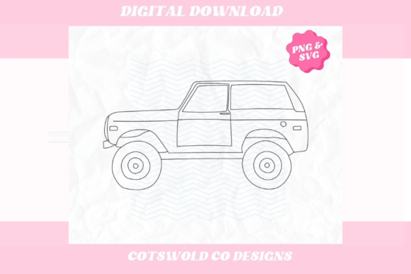Download Retro Car Truck Bronco SVG PNG Clipart - Clipart Collection