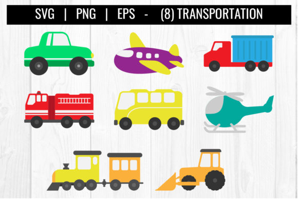 Download Transportation Vehicle Clipart Bundle - Clipart Collection