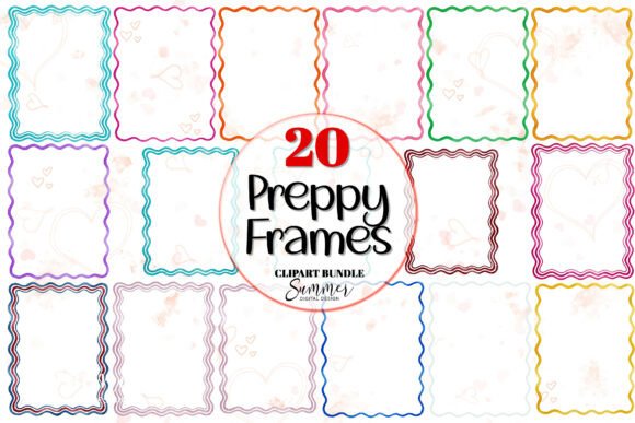 Download Colorful Preppy Frame Clipart Bundle - Clipart Collection
