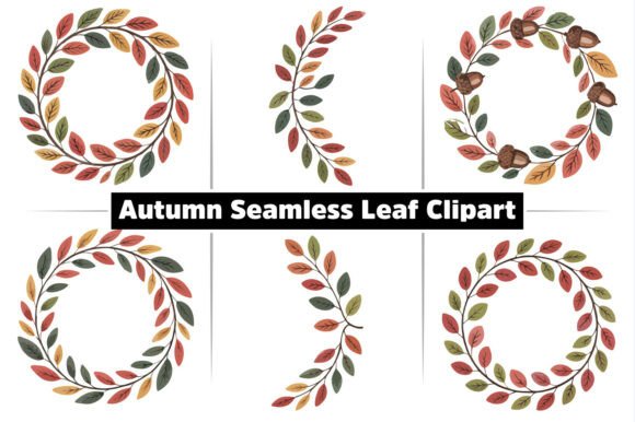 Download Autumn Fall Seamless Leaf Circle Clipart - Clipart Collection