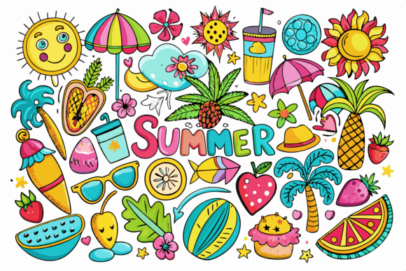 Download Summer Ornament Clipart Bundle - Clipart Collection