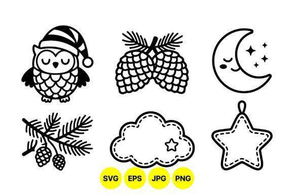 Download Cute Winter Holiday Clipart Set - Clipart Collection