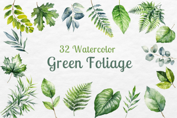 Download Foliage Clipart Watercolor - Clipart Collection