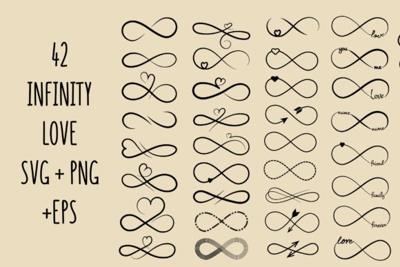 Download Infinity Love Svg Outline Clipart - Clipart Collection