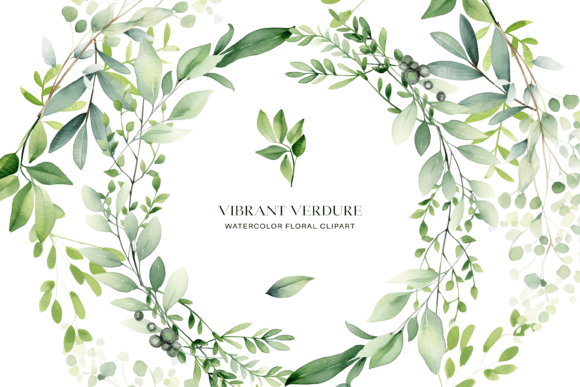 Download Watercolor Eucalyptus Foliage Clipart - Clipart Collection