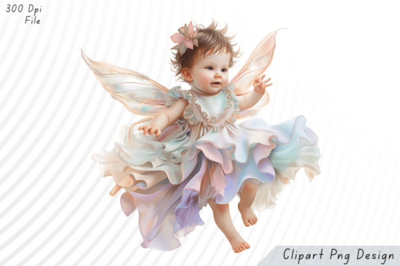 Download Whimsical Baby Fairy PNG Clipart - Clipart Collection